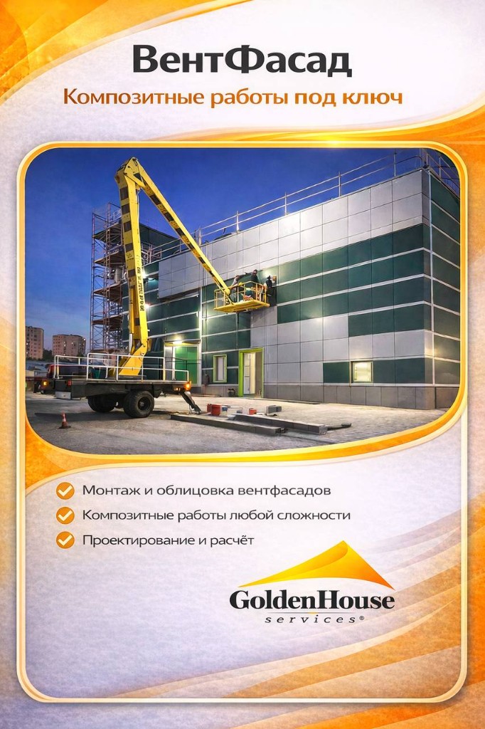 Вентилируемый фасад (композитные работы)