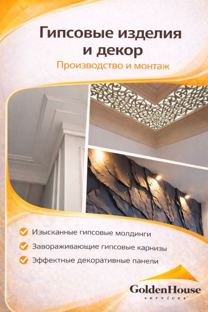 Гипсовые изделия и декор