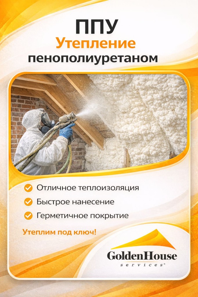 Утепление пенополиуретаном (ППУ)